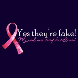 They're Fake... - Ladies Short-sleeve T-shirt  Design