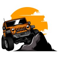 Going off-road - Unisex Luxe Short-sleeve T-shirt - 220g High Quality DTG Design