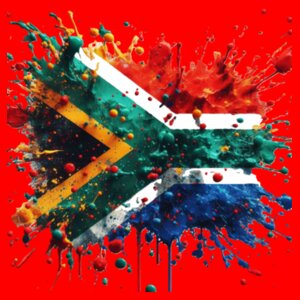 South African Flag - Paint Splatter 1 - Unisex Vest   Design
