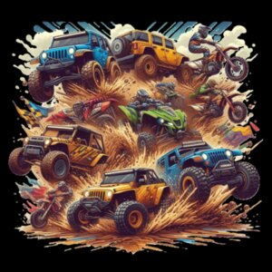 Off road fun - Unisex Dri-Fit T-shirt  Design
