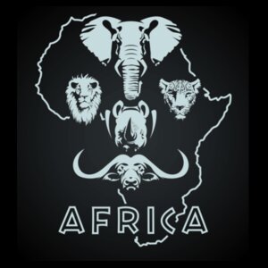 Africa Big 5 - Junior Hoodie Design