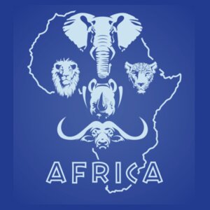 Africa Big 5 - Unisex Long-sleeve T-shirt Design