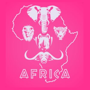 Africa Big 5 - Ladies Short-sleeve T-shirt  Design