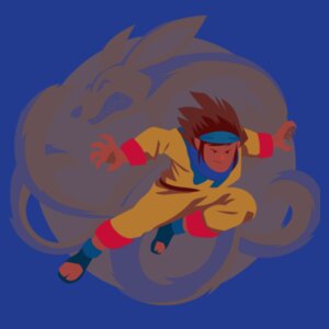 Manga Ninja  - Junior Long-sleeve T-shirt 180g High Quality DTG Design