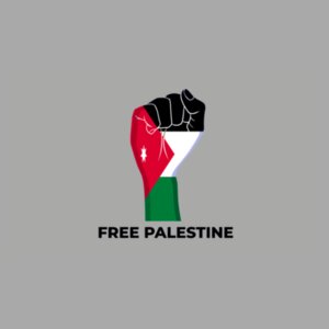 Free Palestine - High-Neck Fleece Sweater Design