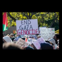 End The Gaza Genocide - Unisex Dri-Fit T-shirt  Design