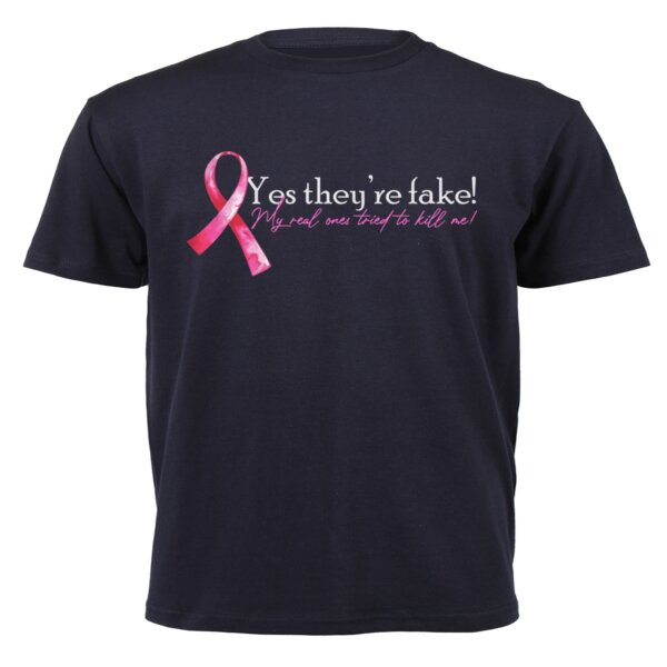 They're Fake... - Unisex Short-sleeve T-shirt - 180g High Quality DTG Thumbnail