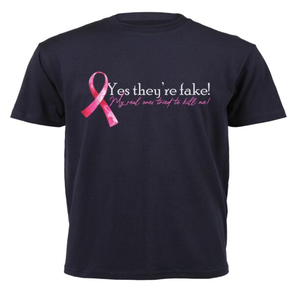 They're Fake... - Unisex Short-sleeve T-shirt 140g High quality DTG Thumbnail