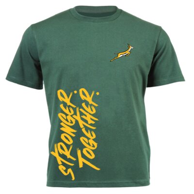 "Stronger. Together." Supporter T-shirt - Unisex Platinum Short-sleeve T-shirt 160g High Quality DTG Thumbnail