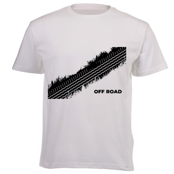Offroad Tire Tracks - Unisex Platinum Short-sleeve T-shirt - 160g High Quality DTG Thumbnail