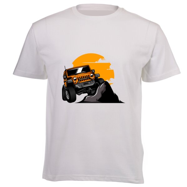 Going off-road - Unisex Platinum Short-sleeve T-shirt 160g High Quality DTG Thumbnail