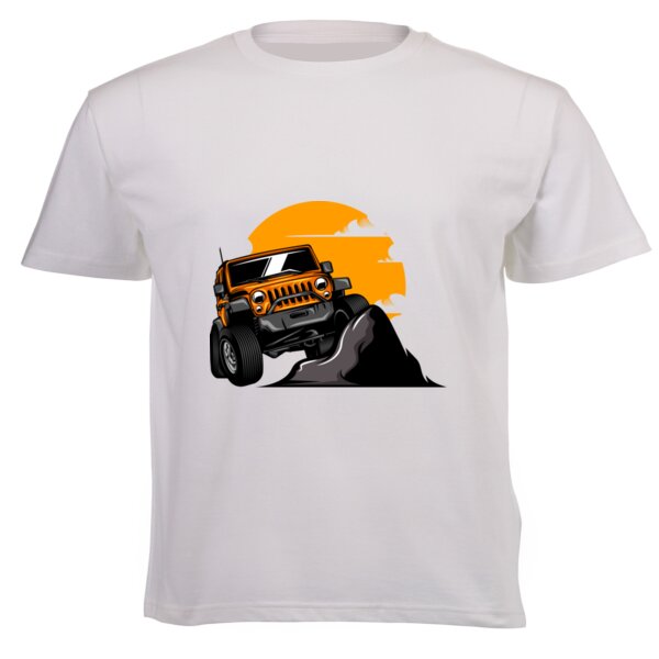 Going off-road - Unisex Luxe Short-sleeve T-shirt - 220g High Quality DTG Thumbnail