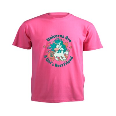 Unicorns Are A Girl's Best Friend - Junior Short-sleeve T-shirt Thumbnail
