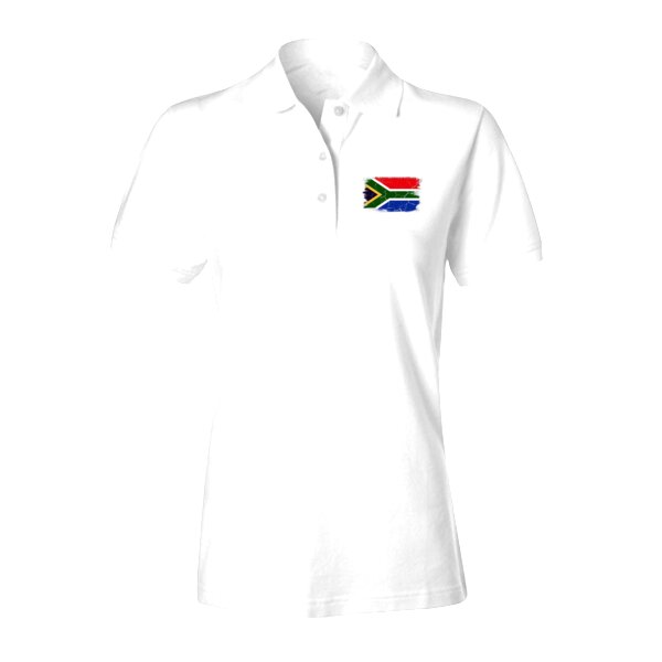 South African Flag  - Ladies Dri-Fit Golf Shirt Thumbnail
