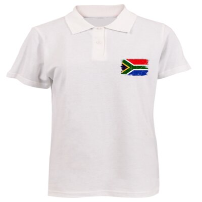 South African Flag  - Ladies Golf Shirt Thumbnail