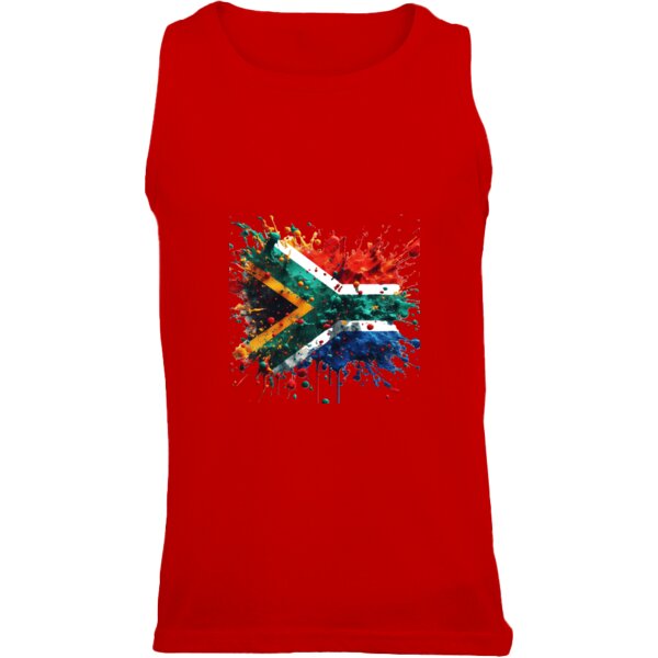 South African Flag - Paint Splatter 1 - Unisex Vest   Thumbnail