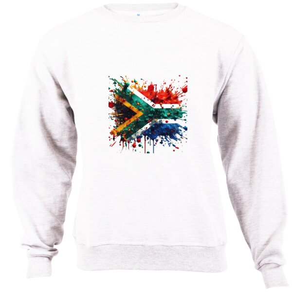 South African Flag - Paint Splatter 1 - Unisex Sweater  Thumbnail