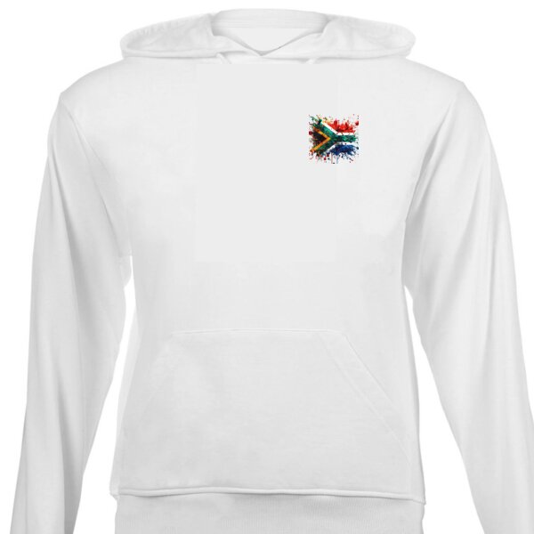 South African Flag - Paint Splatter 1 - Unisex Hoodie  Thumbnail