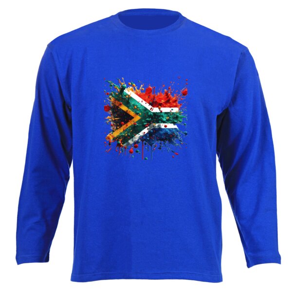 South African Flag - Paint Splatter 1 - Junior Long-sleeve T-shirt Thumbnail