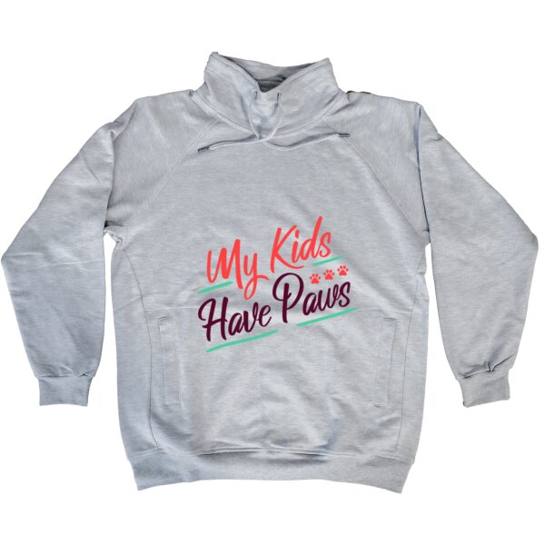 My Kids Have Paws - High-Neck Fleece Sweater Thumbnail