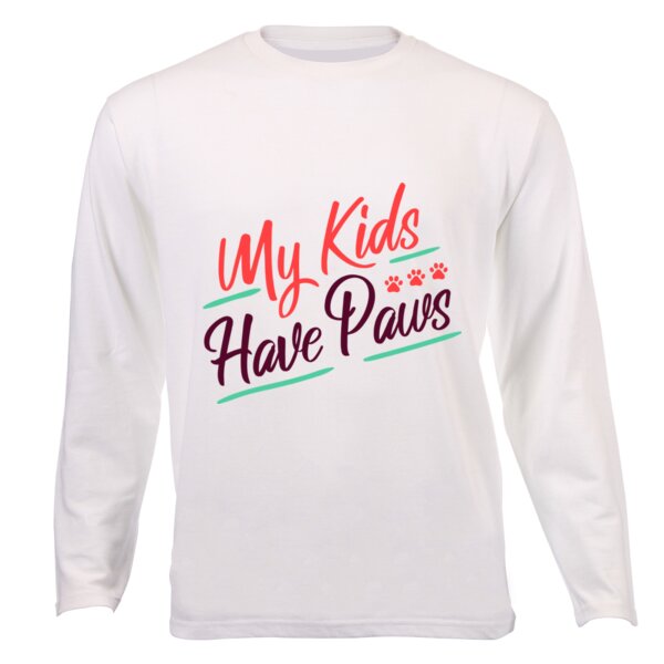 My Kids Have Paws - Unisex Long-sleeve T-shirt Thumbnail