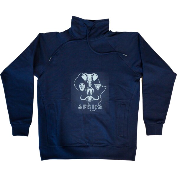 Africa Big 5 - High-Neck Fleece Sweater Thumbnail