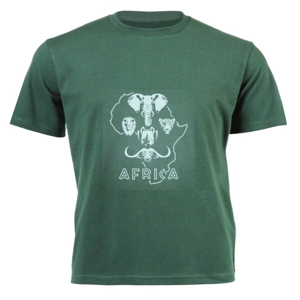 Africa Big 5 - Unisex Short-sleeve T-shirt 140g High quality DTG Thumbnail