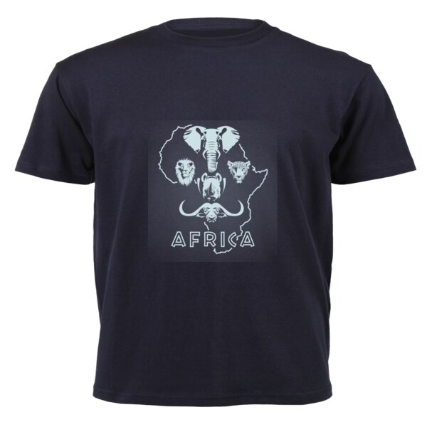 Africa Big 5 - Unisex Luxe Short-sleeve T-shirt - 220g High Quality DTG Thumbnail