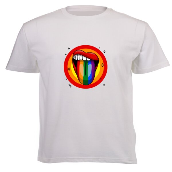 Pride Tongue - Unisex Short-sleeve T-shirt - 180g High Quality DTG Thumbnail