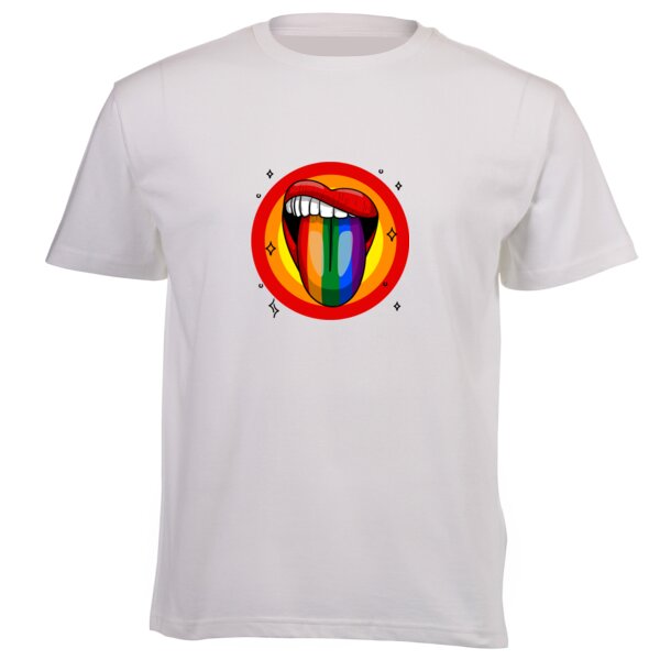 Pride Tongue - Unisex Platinum Short-sleeve T-shirt 160g High Quality DTG Thumbnail