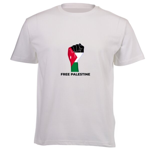 Free Palestine - Unisex Platinum Short-sleeve T-shirt 160g High Quality DTG Thumbnail