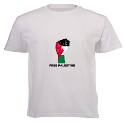 Free Palestine - Unisex Luxe Short-sleeve T-shirt - 220g High Quality DTG Thumbnail