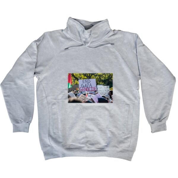 End The Gaza Genocide - High-Neck Fleece Sweater Thumbnail