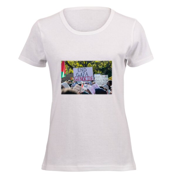 End The Gaza Genocide - Ladies Short-sleeve T-shirt  Thumbnail
