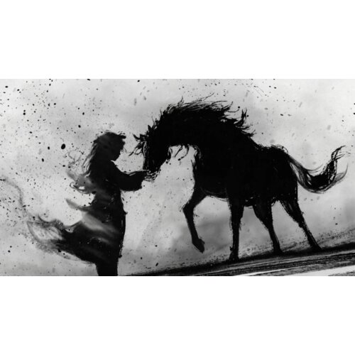 Girl With Horse - Black Thumbnail